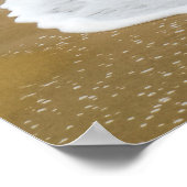 Aangepast Caribische strand Poster (Hoek)