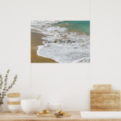 Aangepast Caribische strand Poster (Keuken)