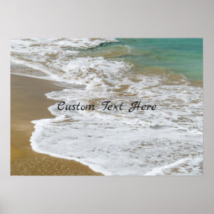 Aangepast Caribische strand Poster
