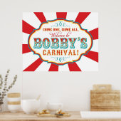Aangepast carnaval Welkom Birthday Banner voor Bob Poster (Keuken)