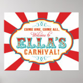 Aangepast carnaval Welkomstjaar Banner voor Ella Poster (Voorkant)