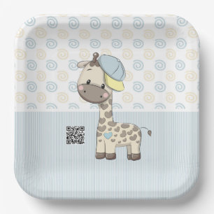 Aangepast Cartoon Baby Giraffe Papier Bord