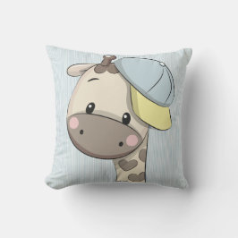 Aangepast Cartoon Baby Giraffe Sierkussen