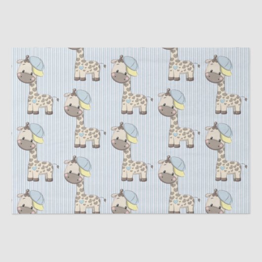Aangepast Cartoon Baby Giraffe-weefselpapier Tissuepapier (Voorkant)