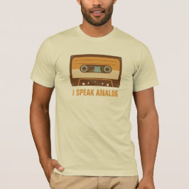 Aangepast Cassettebandje Analoge Ontwerp T-shirt
