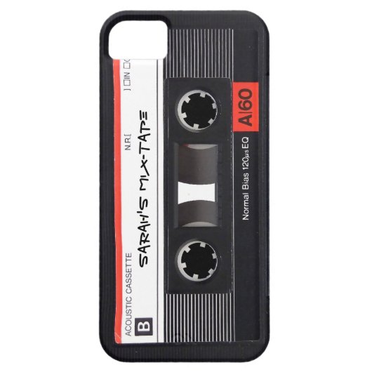 Aangepast Cassettebandje Case-Mate iPhone Case (Achterkant)