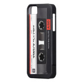 Aangepast Cassettebandje Case-Mate iPhone Case (Achterkant Links)
