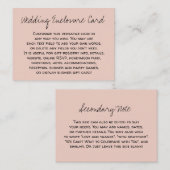 Aangepast, Casual, veelzijdig dubbelzinnig huwelij Informatiekaartje (Voorkant / Achterkant)