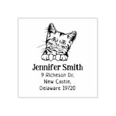 Aangepast Cat Amerikaans retouradres Rubberstempel (Afrduk)