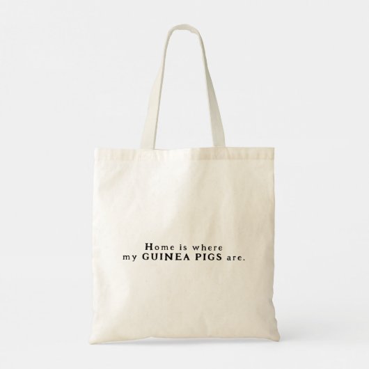Aangepast cavia tote bag (Achterkant)