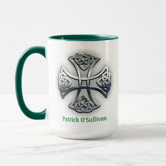 Aangepast Celtic Cross Mok (Links)