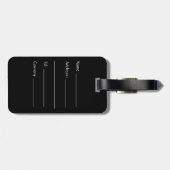 Aangepast Celtic Knot Red Metallic Bagagelabel (Achterkant horizontaal)