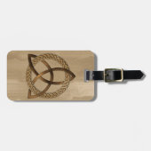 Aangepast Celtic Triquetra Trinity Knot Bagagelabe Bagagelabel (Voorkant horizontaal)