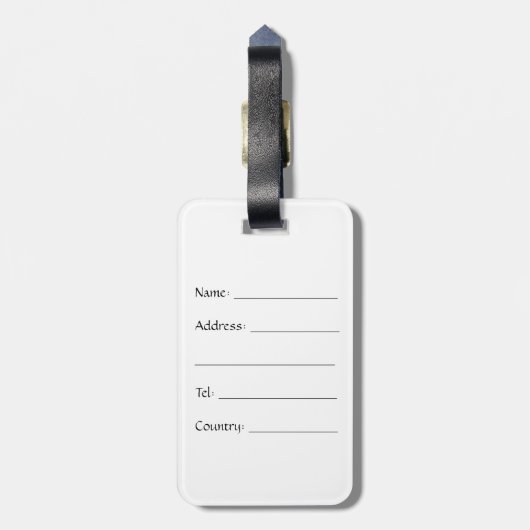 Aangepast Celtic Triquetra Trinity Knot Bagagelabe Bagagelabel (Achterkant verticaal)