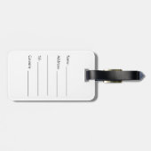 Aangepast Celtic Triquetra Trinity Knot Bagagelabe Bagagelabel (Achterkant horizontaal)