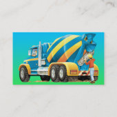 Aangepast cement- en cementmixer visitekaartje (Achterkant)