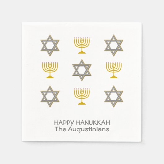 Aangepast Chanoeka-papier Servet (Voorkant)