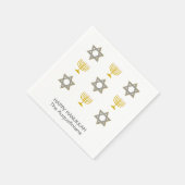 Aangepast Chanoeka-papier Servet (Hoek)