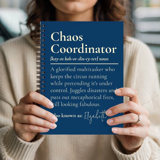Aangepast Chaos Coördinator Dagboek Cadeau voor Co Notitieboek
