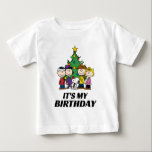 Aangepast Charlie Brown en Friends Winter Birthday<br><div class="desc">Viel je verjaardag op met dit superschattige shirt van de verjaardag van de pinda's.</div>