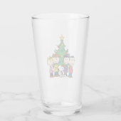 Aangepast Charlie Brown en Friends Winter Birthday Glas (Achterkant)
