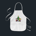 Aangepast Charlie Brown en Friends Winter Birthday Kinder Schort<br><div class="desc">Viel je verjaardag op met dit superschattige shirt van de verjaardag van de pinda's.</div>