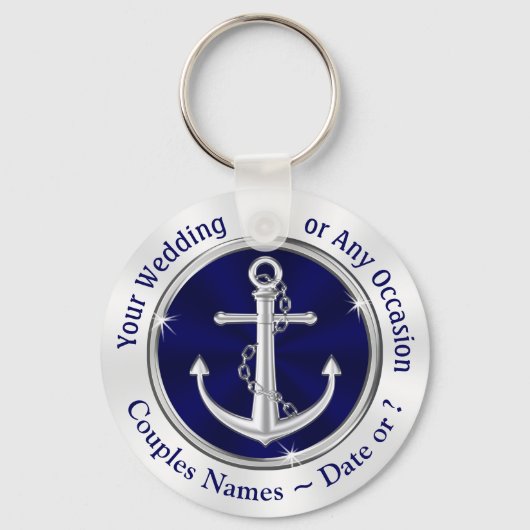 Aangepast, Cheap Nautical Gifts, Anchor Sleutelhan Sleutelhanger (Voorkant)
