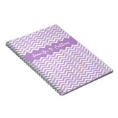 Aangepast chevron-patroonblok voor lavender notitieboek (Rechterzijde)