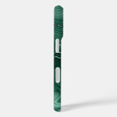 Aangepast Chic Emerald Green Silver Glitter Patroo Case-Mate iPhone Case (Achterkant / Rechts)