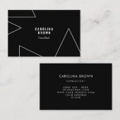 Aangepast Chic Geometrisch Abstract Visitekaartje (Voorkant / Achterkant)