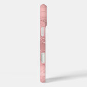 Aangepast Chic Pink Silver Glitter Pattern Girly Case-Mate iPhone Case (Achterkant / Rechts)
