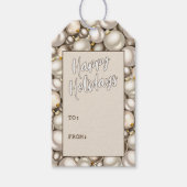 Aangepast Chic Silver Gold Baubles Ornament Patroo Cadeaulabel (Voorkant)