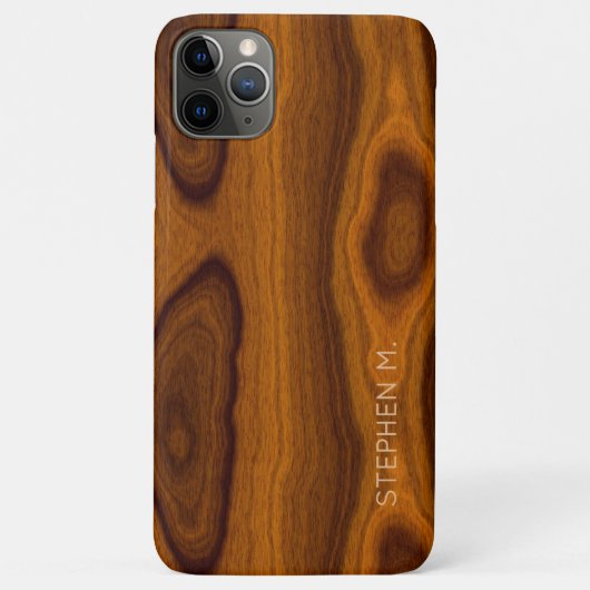 Aangepast Chic Stylish Retro Woodgrain patroon Case-Mate iPhone Case (Achterkant)