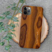 Aangepast Chic Stylish Retro Woodgrain patroon iPhone Hoesje