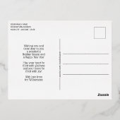 Aangepast Chic Twinking Stars Pattern Roos Gold Folie Feestdagen Briefkaart (Achterkant)