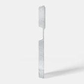 Aangepast Chic White Silver Glitter Pattern Girly iPhone Hoesje (Rechterkant)