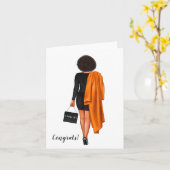 Aangepast Chinees Afrikaans-Amerikaans Afstuderen Kaart (Gele Bloem)