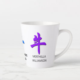 Aangepast Chinees nieuwjaar van de OX Latte Mok