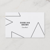 Aangepast chique geometrisch modern Visitekaartje (Voorkant)