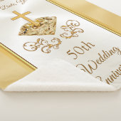 Aangepast Christelijk 50th Wedding Jubileum Gifts Sherpa Deken (3/4)