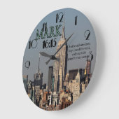 AANGEPAST CHRISTELIJK BIBLE VERSE MARK 16:15 GROTE KLOK (Hoek)