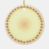 Aangepast Christelijk Cross Roos Keramisch Ornament (Achterkant)