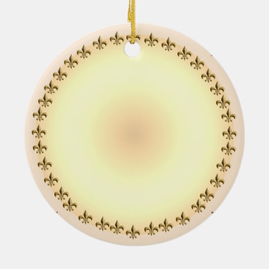 Aangepast Christelijk Cross Roos Keramisch Ornament (Achterkant)