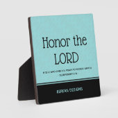 Aangepast Christelijk HONOR, LORD Inspirerend US Fotoplaat (Voorkant)