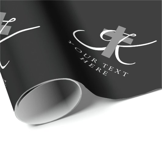 Aangepast Christelijk kruisreligieus geloofssymboo Cadeaupapier (Rol Hoek)