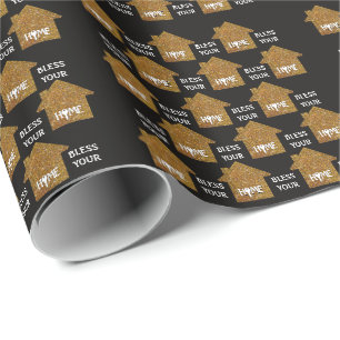 Aangepast Christelijk onroerend goed BLEEK JE THUI Cadeaupapier