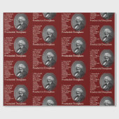 Aangepast citaat Burgundy FREDERICK DOUGLASS Cadeaupapier (Vlak)