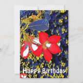 Aangepast citaat Floral Waterverf Red Adenium B Da (Voorkant)