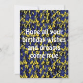 Aangepast citaat Floral Waterverf Red Adenium B Da (Achterkant)