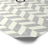 Aangepast citaat, Inspirerend Poster, chevron zigz Poster (Hoek)